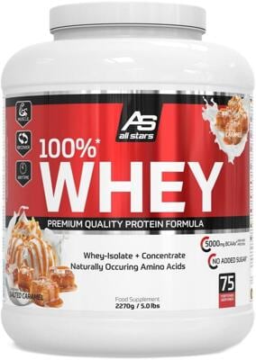 All Stars 100% Whey Protein. 2270 g Dose