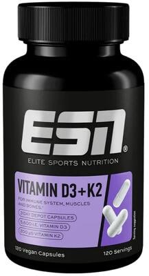 ESN Vitamin D3 + K2. 120 Kapseln