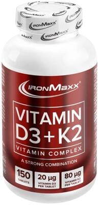 IronMaxx Vitamin D3 + K2. 150 Tabletten