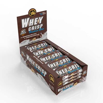 All Stars Whey-Crisp Protein Bar. 25 x 50 g Riegel