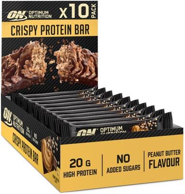 Optimum Nutrition Protein Crisp Bar. 10 x 65 g Riegel