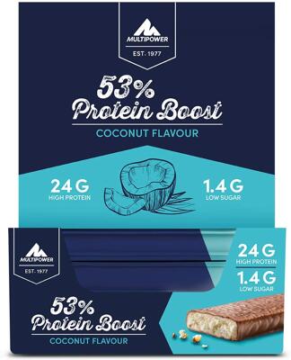 Multipower 53% Protein Boost Bar. 20  x 45 g Riegel