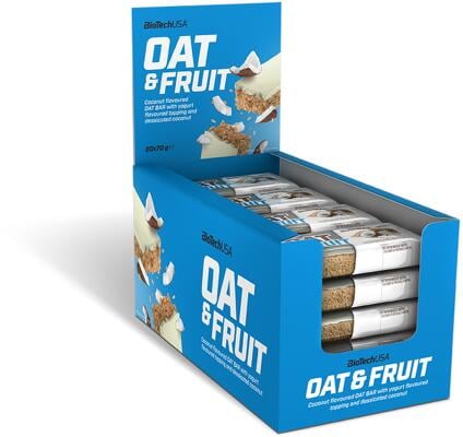 BioTech USA Oat & Fruits Haferriegel. 20 x 70 g Riegel