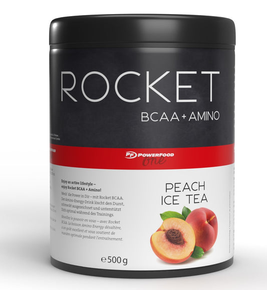 PowerFood One Rocket BCAA (500g Dose) Peach Ice Tea