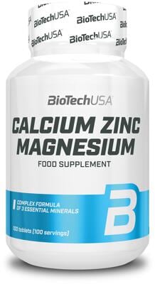 BioTech USA Calcium Zinc Magnesium.†100 Tabletten