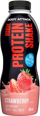 Body Attack High Protein Shake. 12 x 500 ml Flasche