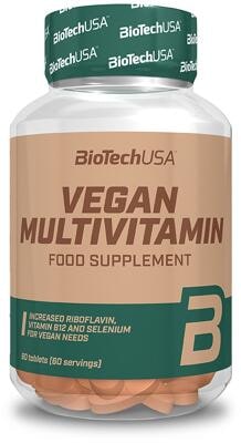 BioTech USA Vegan Multivitamin. 60 Tabletten Dose
