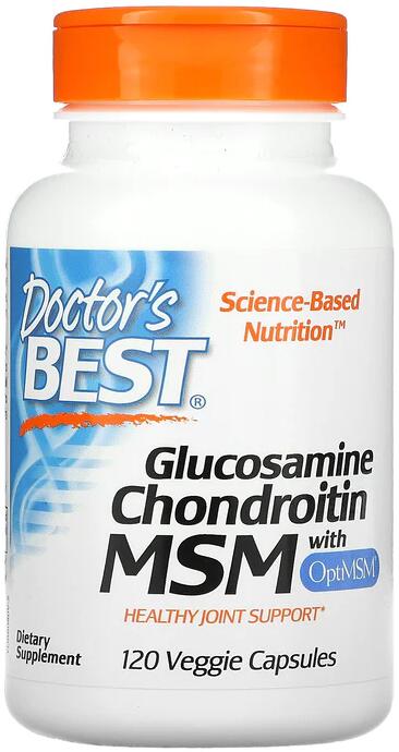 Doctors Best Glucosamine Chondroitin MSM with OptiMSM, 120 Kapseln