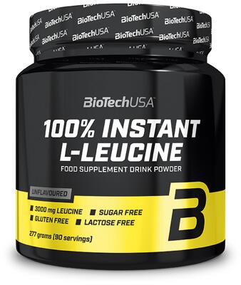 BioTech USA 100% Instant L-Leucin.277g Dose. Unflavoured