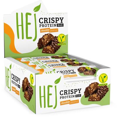 HEJ Vegan Crispy Protein Bar. 12 x 45 g Riegel