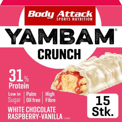 Body Attack Yambam Crunch. 15 x 55 g Riegel