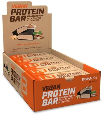 BioTech USA Vegan Protein Bar. 20 x 50 g Riegel