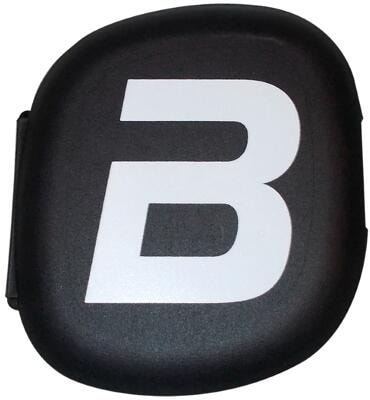 BioTech USA Pillbox. schwarz-weiﬂ