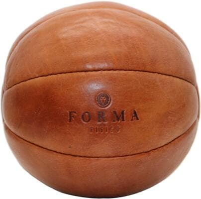 Forma Fisico Vintage Retro Medizinball aus Echtleder