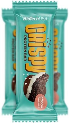 BioTech USA Crispy Protein Bar. 16 x 40 g Riegel. Cocoa