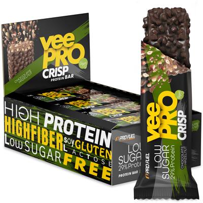 ProFuel veePRO Crisp veganer Proteinriegel. 12 x 70 g Riegel