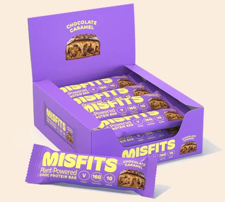 Misfits Vegan Protein Bar. 12 x 45 g Riegel