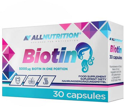 Allnutrition Biotin. 5000 µg. 30 Kapseln