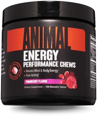 Universal Nutrition Animal Energy Performance Chews. 120 Kautabletten. Pomberry