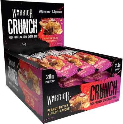 Warrior Crunch Protein Bars. 12 x 64 g Riegel