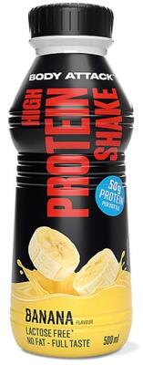 Body Attack High Protein Shake. 12 x 500 ml Flasche
