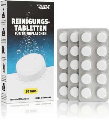 Above Reinigungstabletten f¸r Trinkflaschen & Shaker. 30 Tabletten