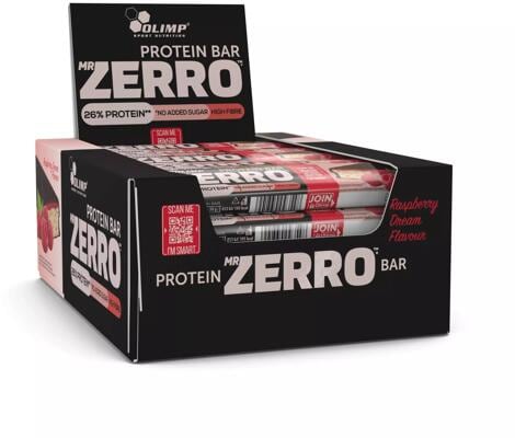Olimp Mr Zerro Protein Bar. 25 x 50 g Riegel. Raspberry Dream