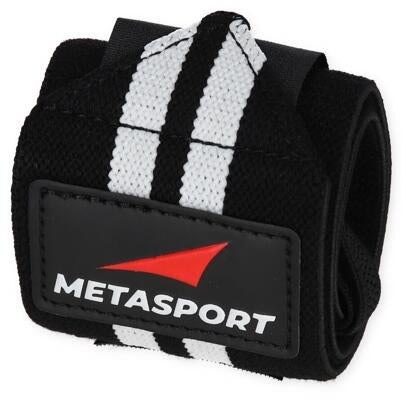 Metasport Handgelenkbandagen. Schwarz Weiﬂ
