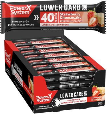 Power System Lower Carb Bar. 28 x 40 g Riegel