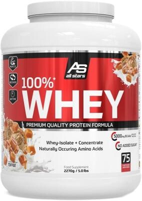 All Stars 100% Whey Protein. 2270 g Dose