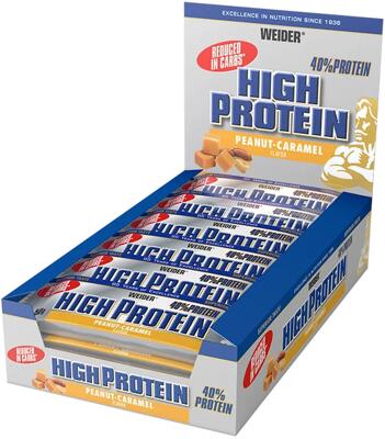 Weider 40% High Protein Bar. 24 x 50 g Riegel