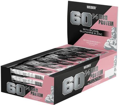 Joe Weider 60% Protein Bar. 24 x 45 g Riegel