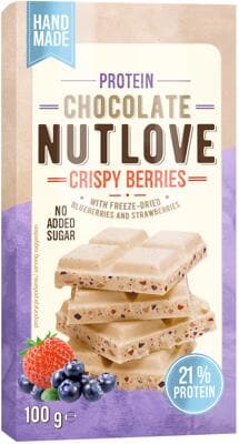 Allnutrition Nutlove Protein Chocolate. 100 g Tafel. Crispy Berries
