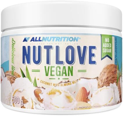 Allnutrition Nutlove Vegan. 500 g Dose. Coconut With Almond Nut