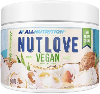 Allnutrition Nutlove Vegan. 500 g Dose. Coconut With Almond Nut