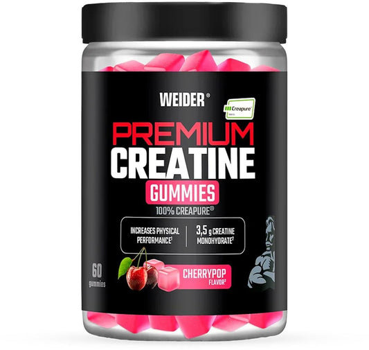 Weider Premium Creatine Gummies, 60 Gummies, Cherry Pop