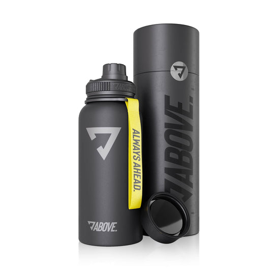 ABOVE. Edelstahl Thermosflasche (950ml) schwarz