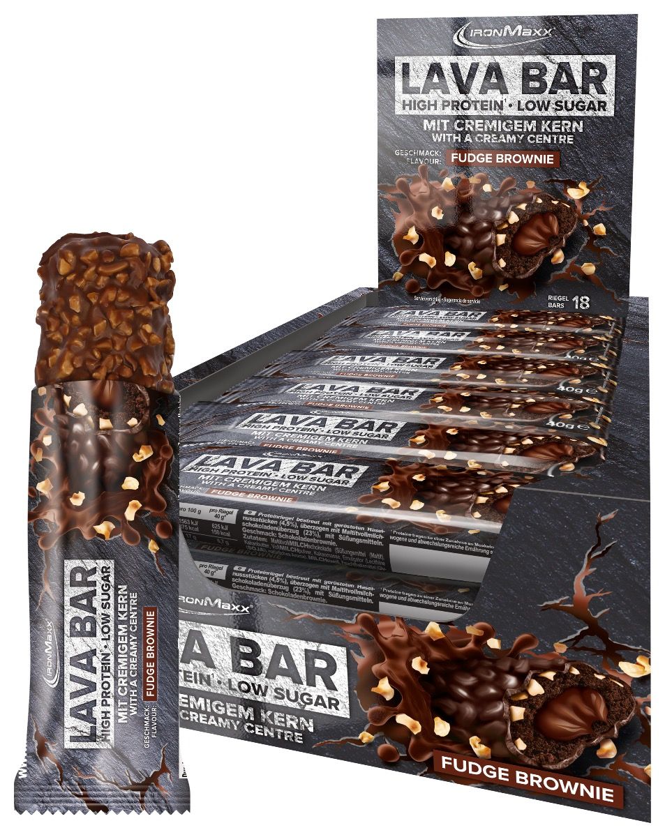 IronMaxx Lava Bar (18 x 40G)  Fudge Brownie