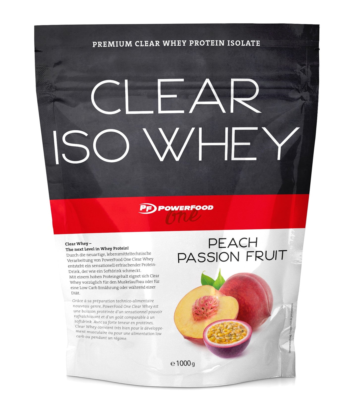 PowerFood One Clear Iso Whey (1000G Beutel) Red Fruits