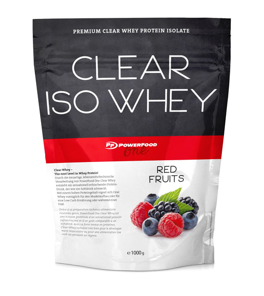 PowerFood One Clear Iso Whey (1000G Beutel)  Red Fruits