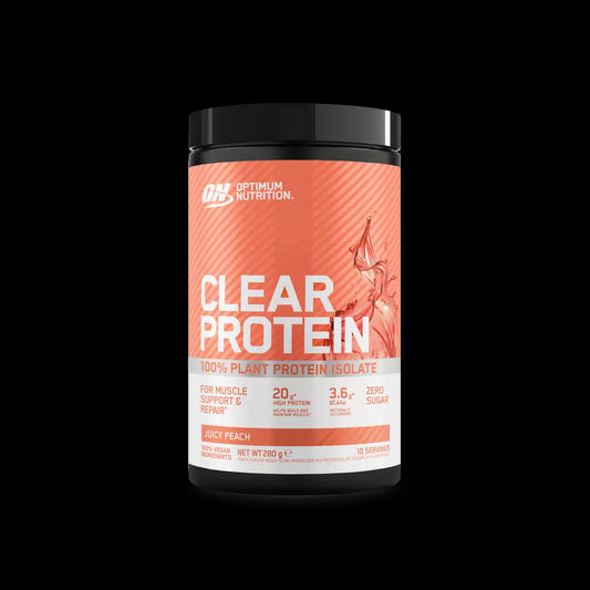 Optimum Nutrition Clear Protein 100% Plant Protein Isolate (280g Dose) Juicy Peach