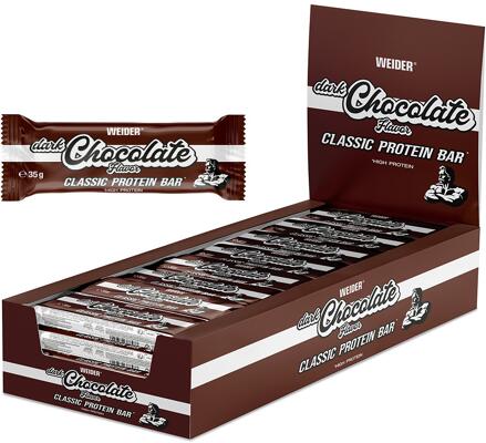 Joe Weider Classic Pack. 24 x 35 g Riegel. Dark Chocolate