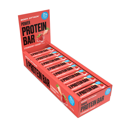 Body Attack Power Protein Bar (24 x 35g)  Erdbeer-Joghurt