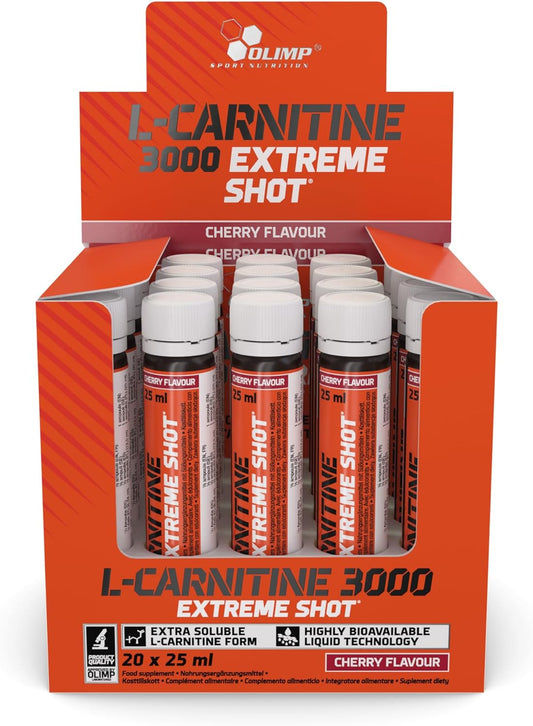 Olimp L-Carnitine 3000 mg EXTREME SHOT (20 x 25ml) Kirsch