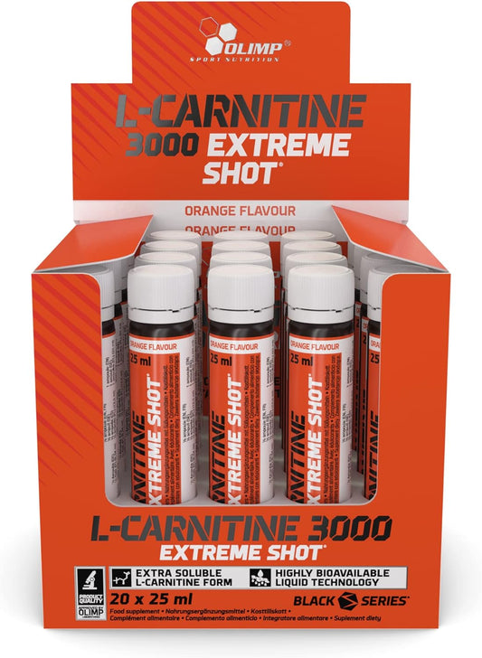 Olimp L-Carnitine 3000 mg EXTREME SHOT (20 x 25ml) Orange