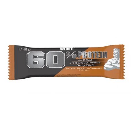 Weider 60% Protein Bar (45g)  Salted Peanut Caramel