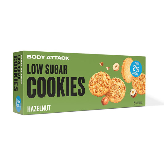 Body Attack Low Sugar Cookies (115g) Haselnuss