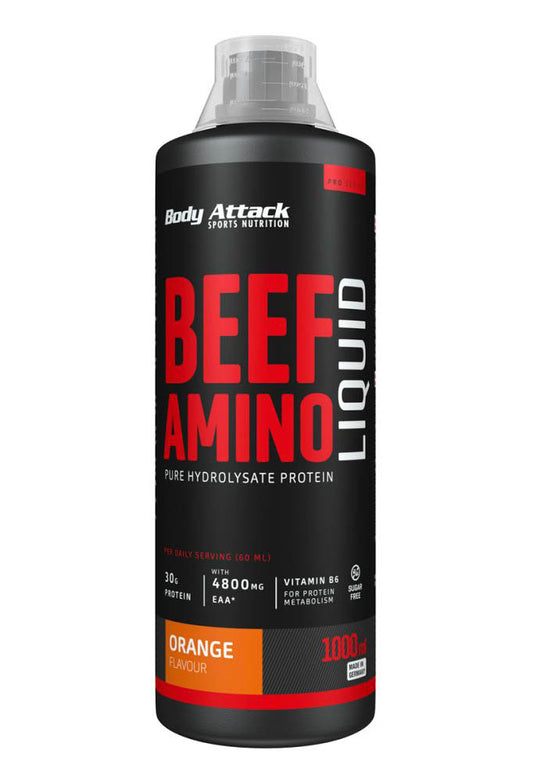 Body Attack Beef Amino Liquid (1000ml) Kirsche