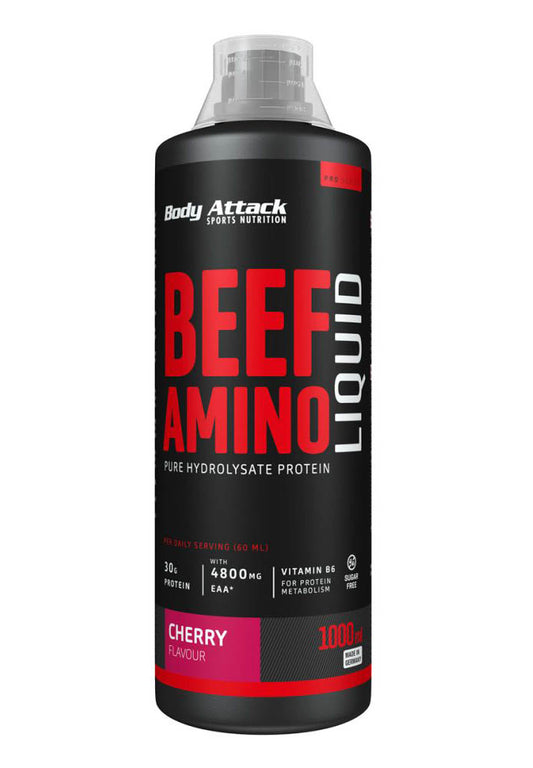 Body Attack Beef Amino Liquid (1000ml) Kirsche