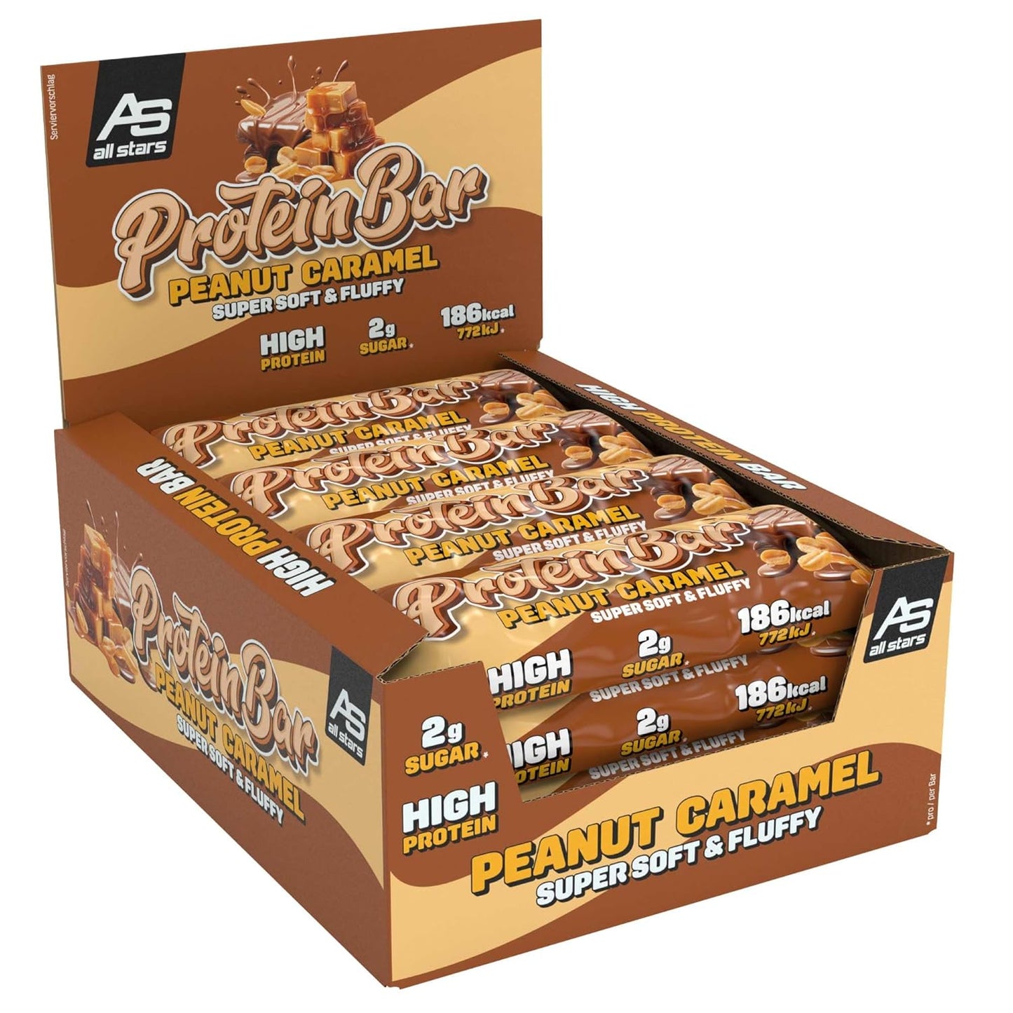 All Stars Protein Bar (12 x 50g)  Peanut Caramel